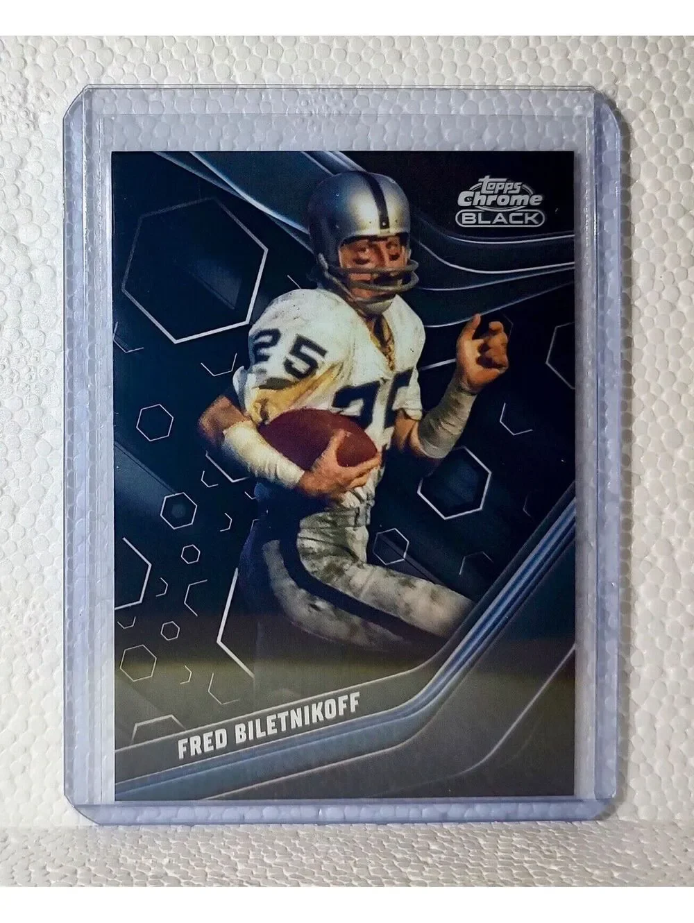 2023 Fred Biletnikoff Topps Chrome Black NFL #137 Football Card Oakland Raiders